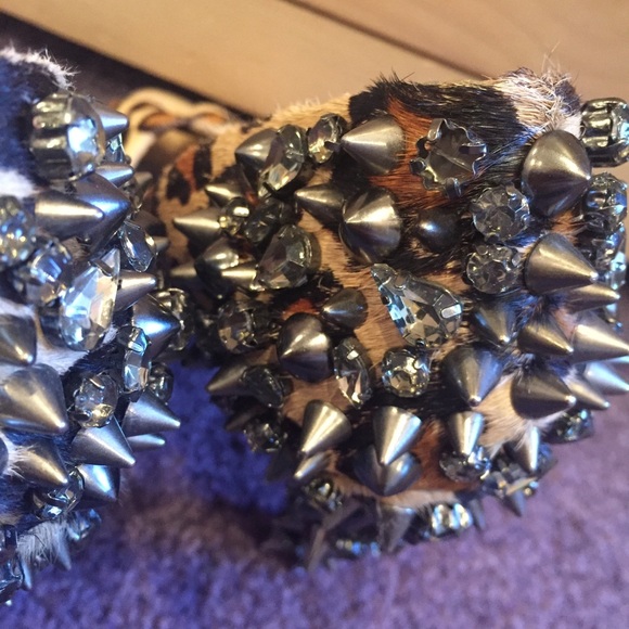 Sam Edelman Lorissa peep toe real fur heel 6 - Picture 7 of 8